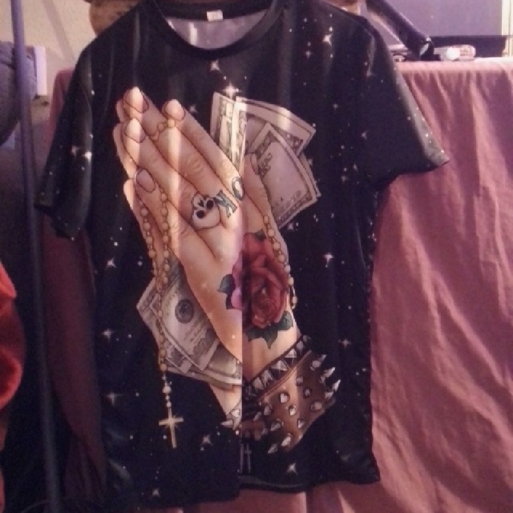 Black Graphic Short Sleeve Tee